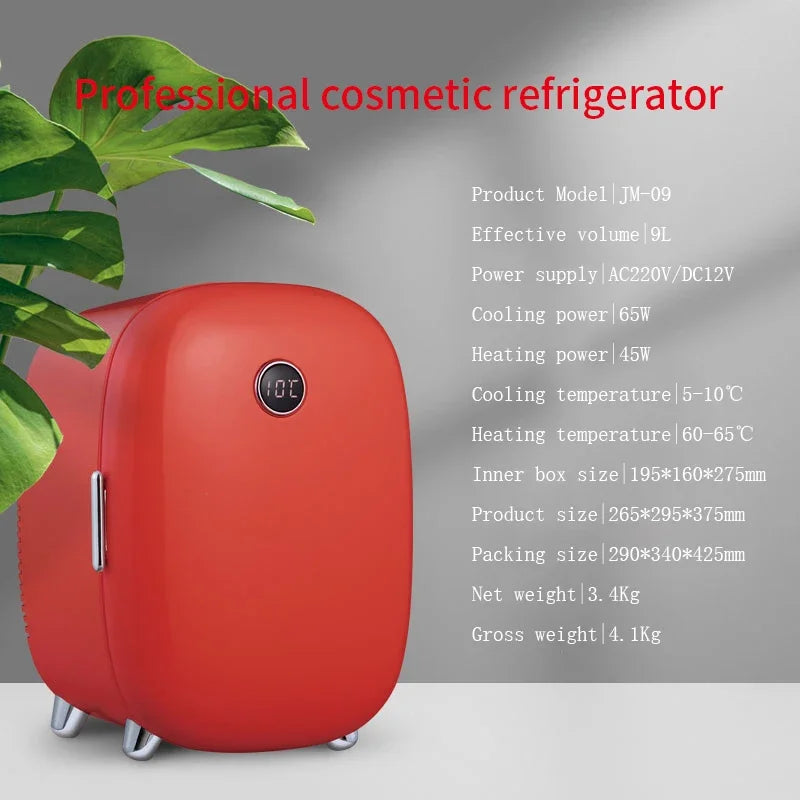 Trending Products 9L 12v Dual-Purpose Cold Storage Heat Preservation Skincare Refrigerator Mini Cosmetic Fridge For Home Use