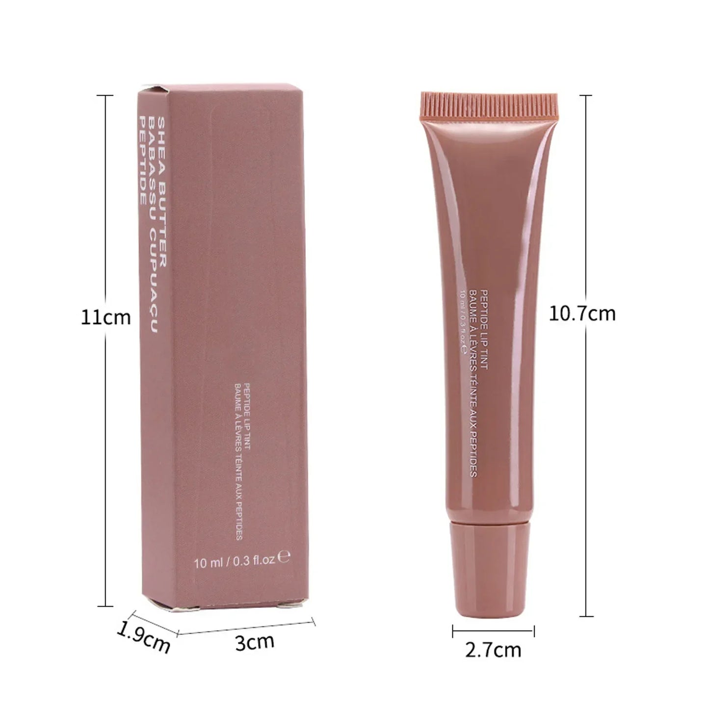 Nude Brown Plumping Lip Gloss