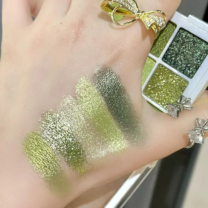 Pearlescent Eyeshadow Palette Guacamole