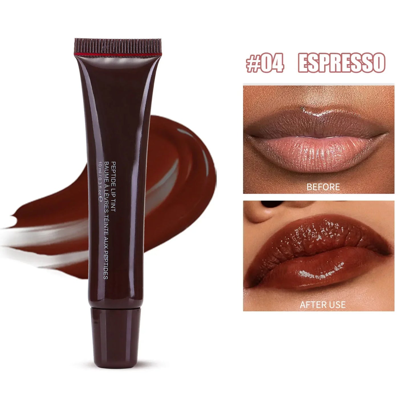 Nude Brown Plumping Lip Gloss