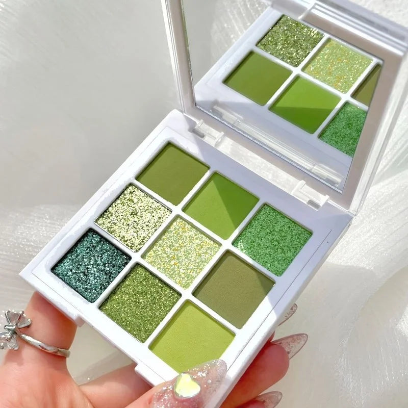 Pearlescent Eyeshadow Palette Guacamole