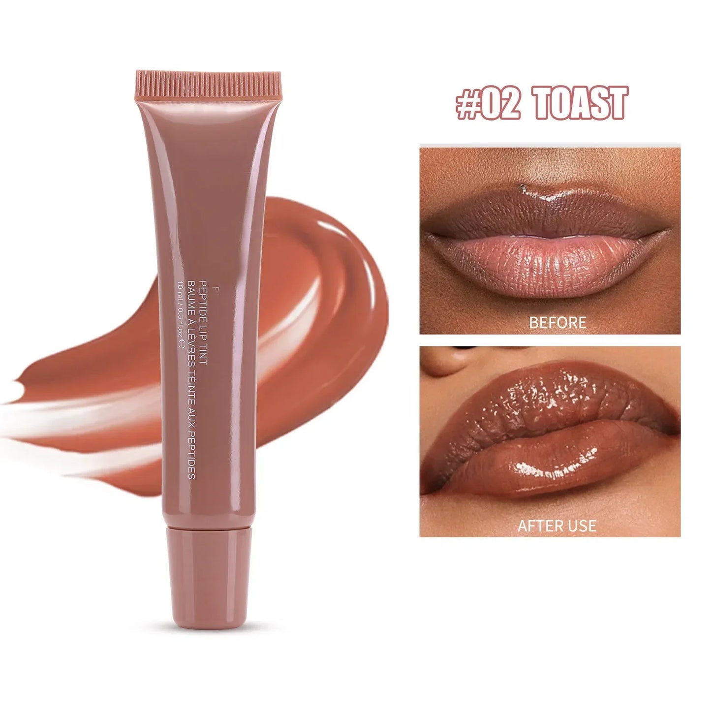 Nude Brown Plumping Lip Gloss