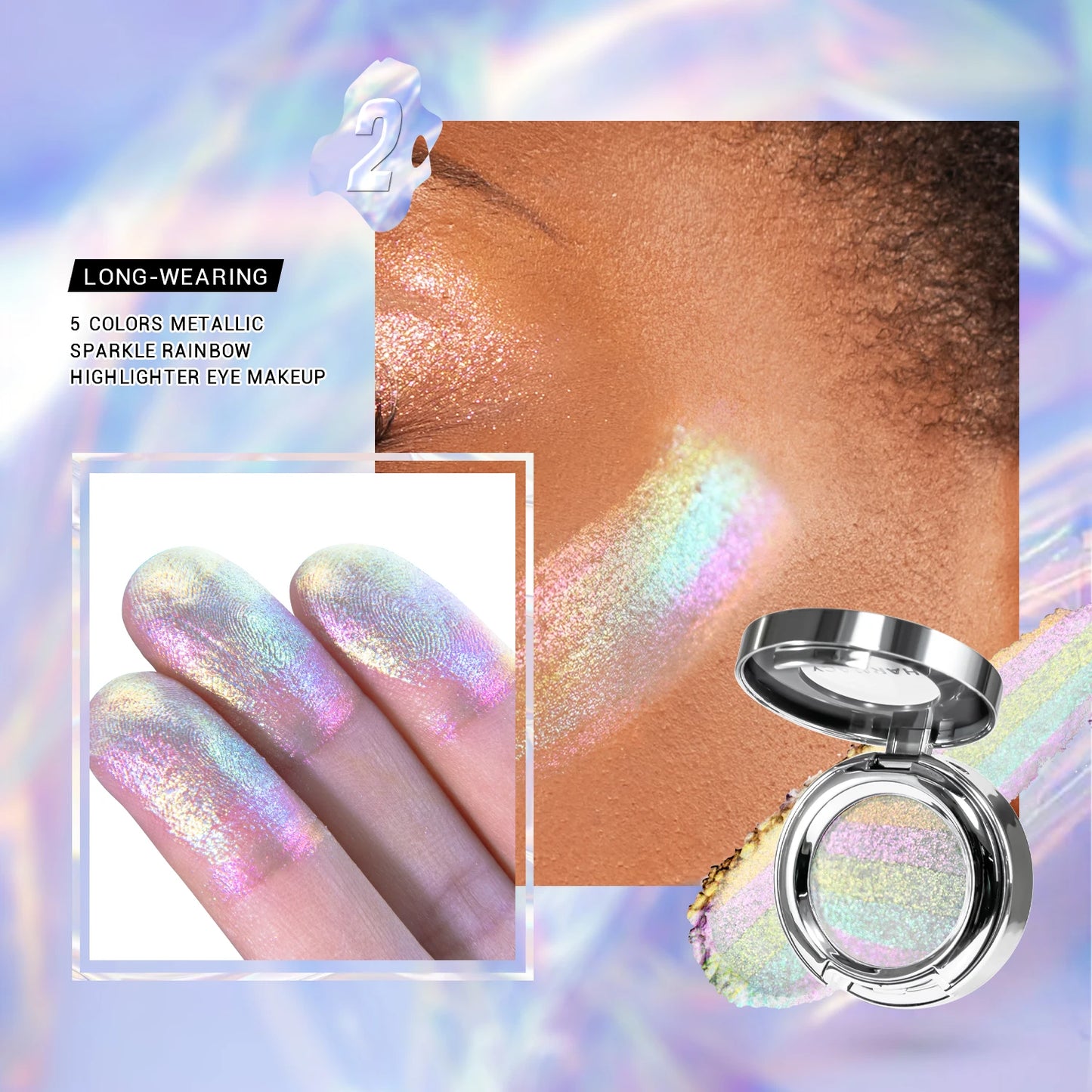 CHARMACY Rainbow Duochrome Highligter