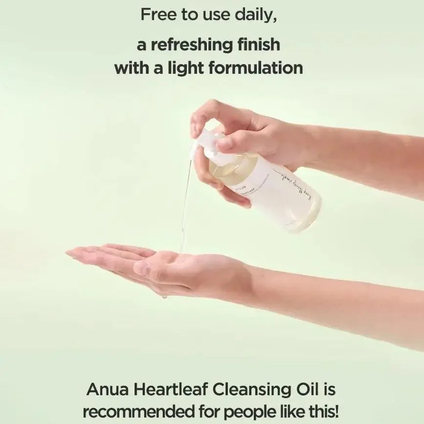 Anua Heartleaf Toner Deep Cleansing Set:77% Soothing Toner& Pore Control Cleansing Oil