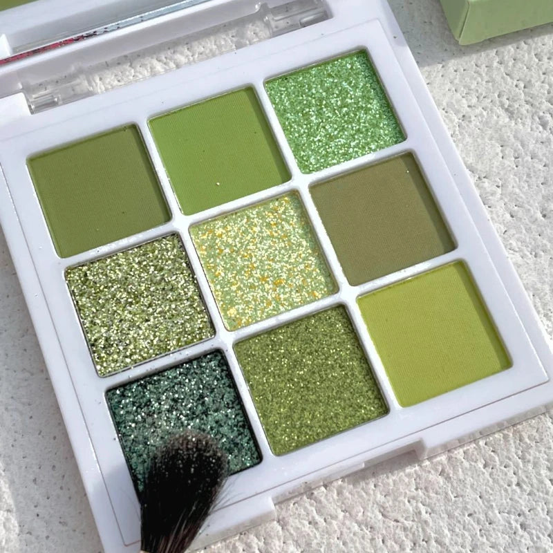 Pearlescent Eyeshadow Palette Guacamole