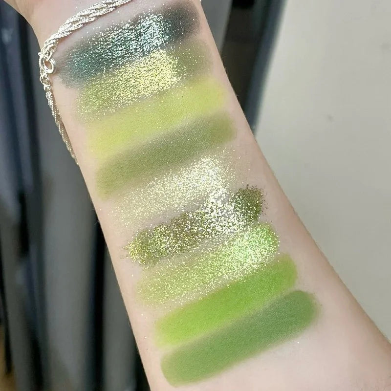 Pearlescent Eyeshadow Palette Guacamole