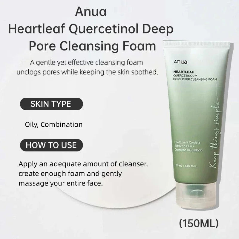 Anua Heartleaf Toner Deep Cleansing Set:77% Soothing Toner& Pore Control Cleansing Oil